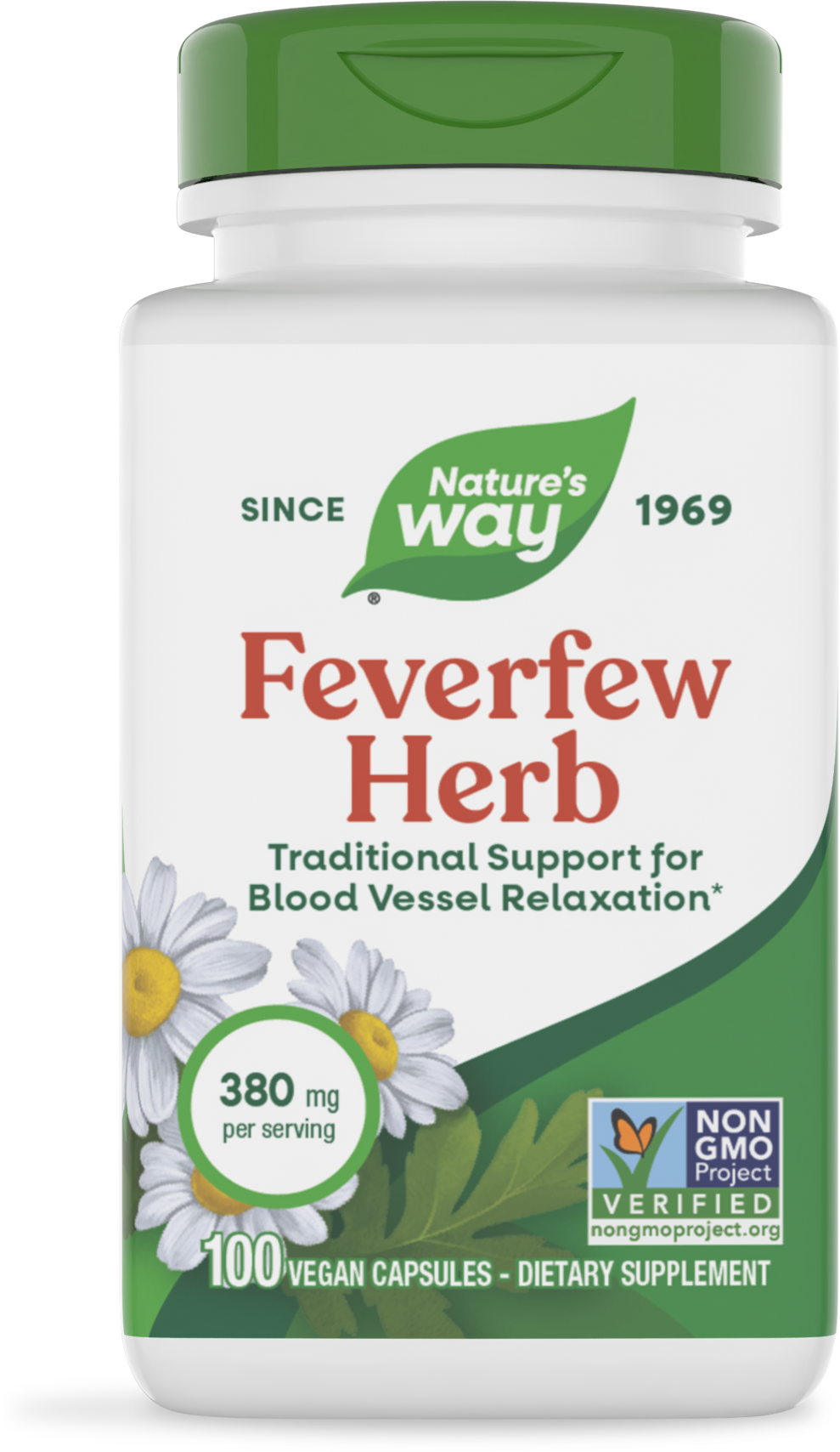 <{%PRIMARY_12850E%}>Nature's Way® | Feverfew Herb, 100 capsules