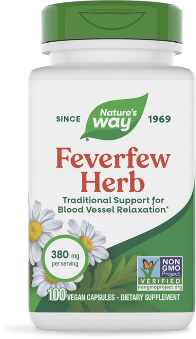 <{%PRIMARY_12850E%}>Nature's Way® | Feverfew Herb, 100 capsules