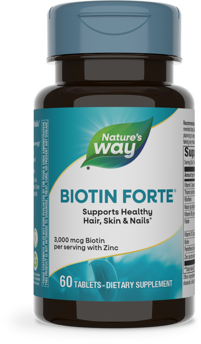 <{%PRIMARY_214008%}>Nature's Way® | Biotin Forte, 60 tablets