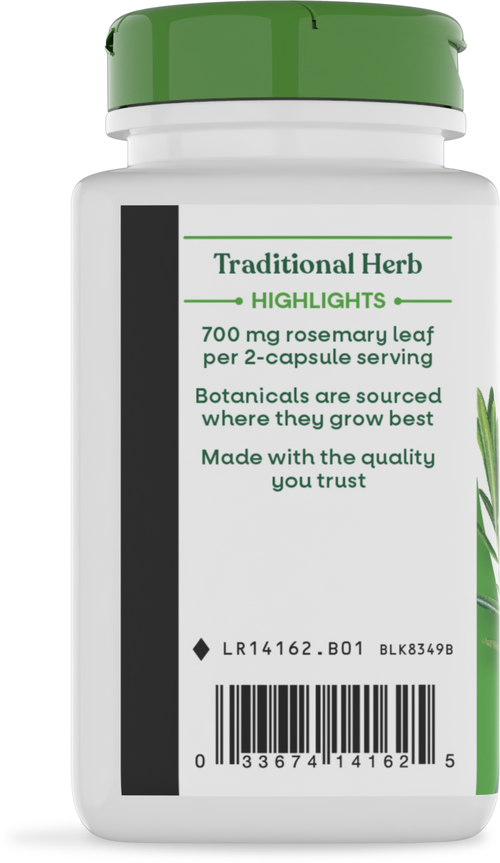 <{%MAIN3_14162%}>Nature's Way® | Rosemary Leaf - left side of pack