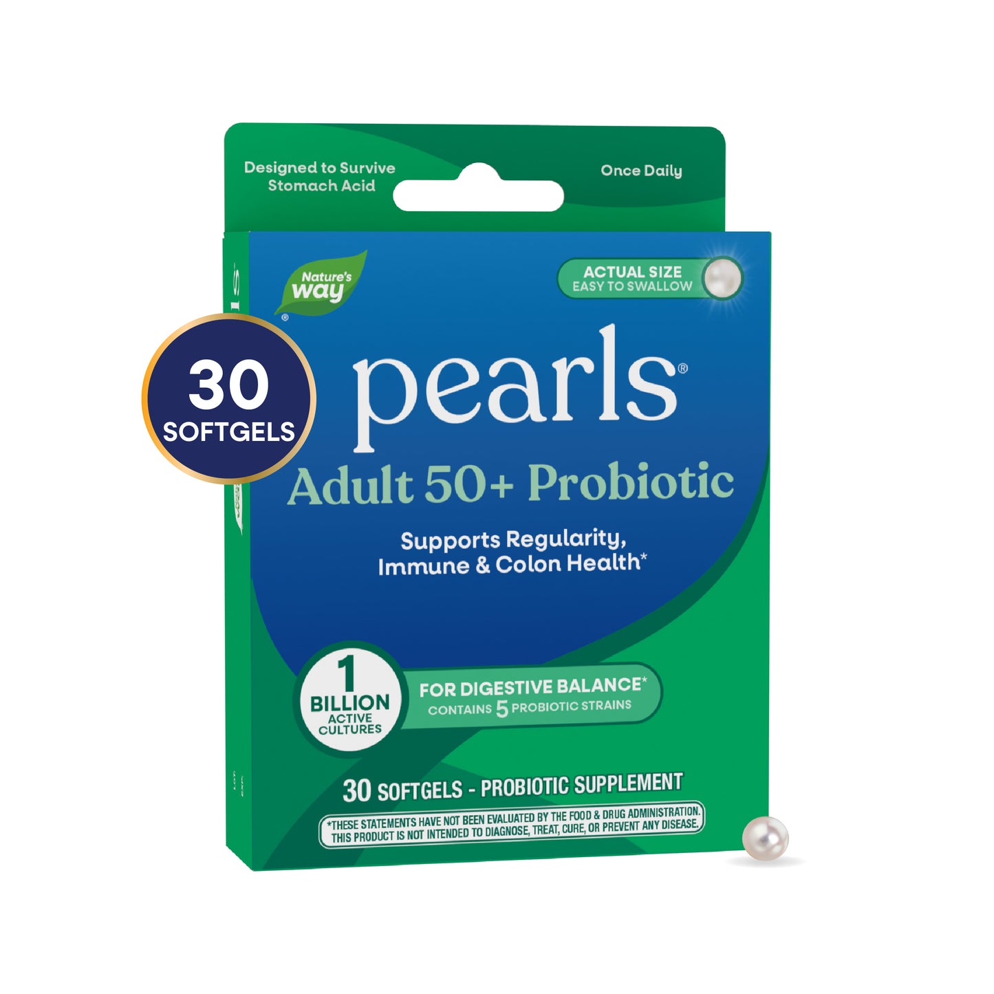 <{%MAIN8_10510%}>Nature's Way® | Pearls Adult 50+ Probiotic