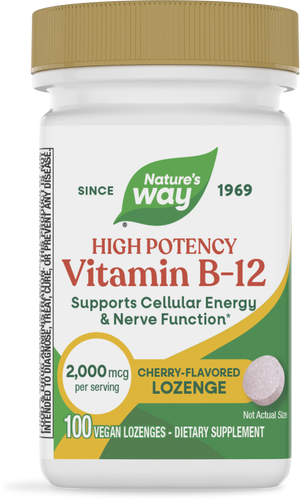 Nature's Way® | Vitamin B12 Lozenges High Potency, 100 lozenges, Cherry Sku:40440