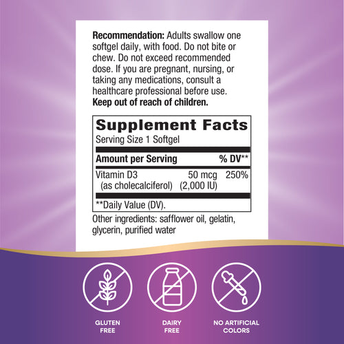 Nature's Way® | Vitamin D3 Sku:15604