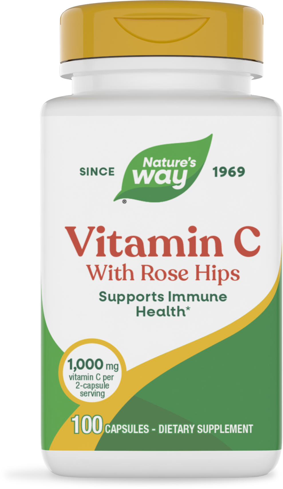<{%PRIMARY_40310%}>Nature's Way® | Vitamin C with Rose Hips, 100 capsules
