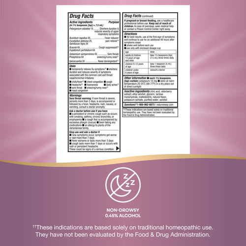 Nature's Way® | Umcka Cold & Flu Elderberry Syrup Sku:15845