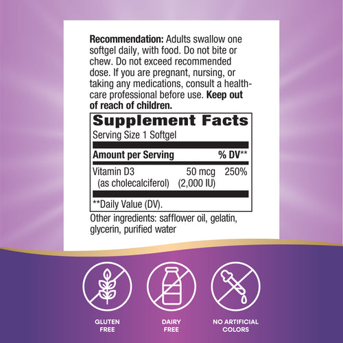 Nature's Way® | Vitamin D3 Sku:15590