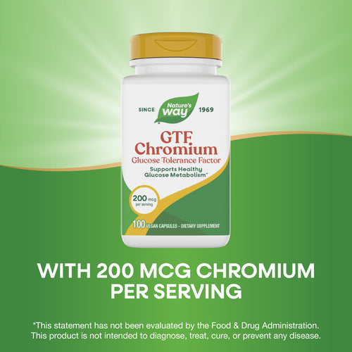 Nature's Way® | GTF Chromium Glucose Tolerance Factor Sku:41021