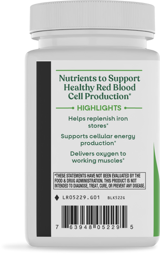 Nature's Way® | Ultimate Iron - left side of pack Sku:05229