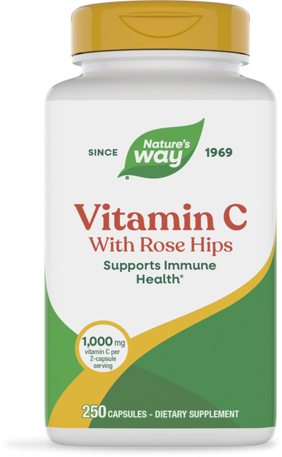 <{%PRIMARY_40311%}>Nature's Way® | Vitamin C with Rose Hips, 250 capsules