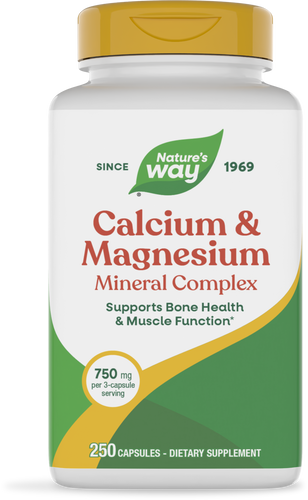 Nature's Way® | Calcium & Magnesium Mineral Complex, 250 capsules Sku:41311