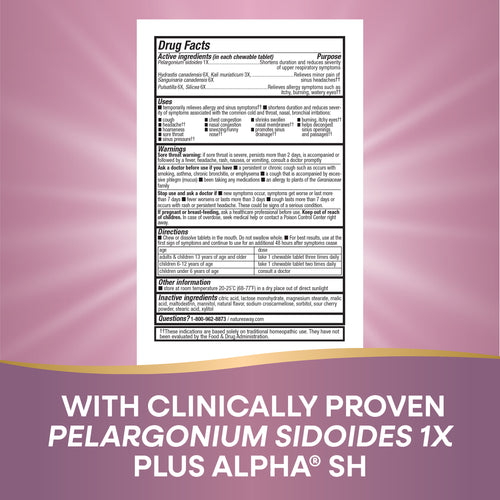 Nature's Way® | Umcka Allergy & Sinus Relief Chewables Sku:12194