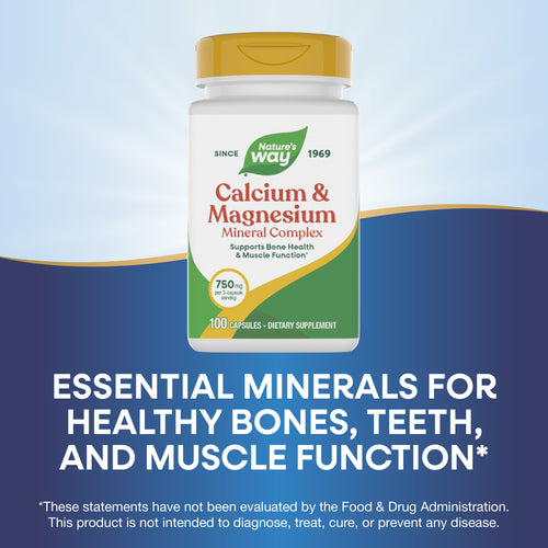 Nature's Way® | Calcium & Magnesium Mineral Complex Sku:41310