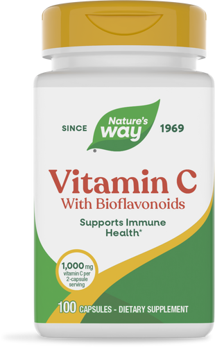 Nature's Way® | Vitamin C with Bioflavonoids, 100 capsules Sku:40330