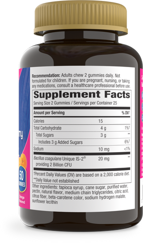 Nature's Way® | 3-in-1 Probiotic Women's Gummy - right side of pack Sku:14719