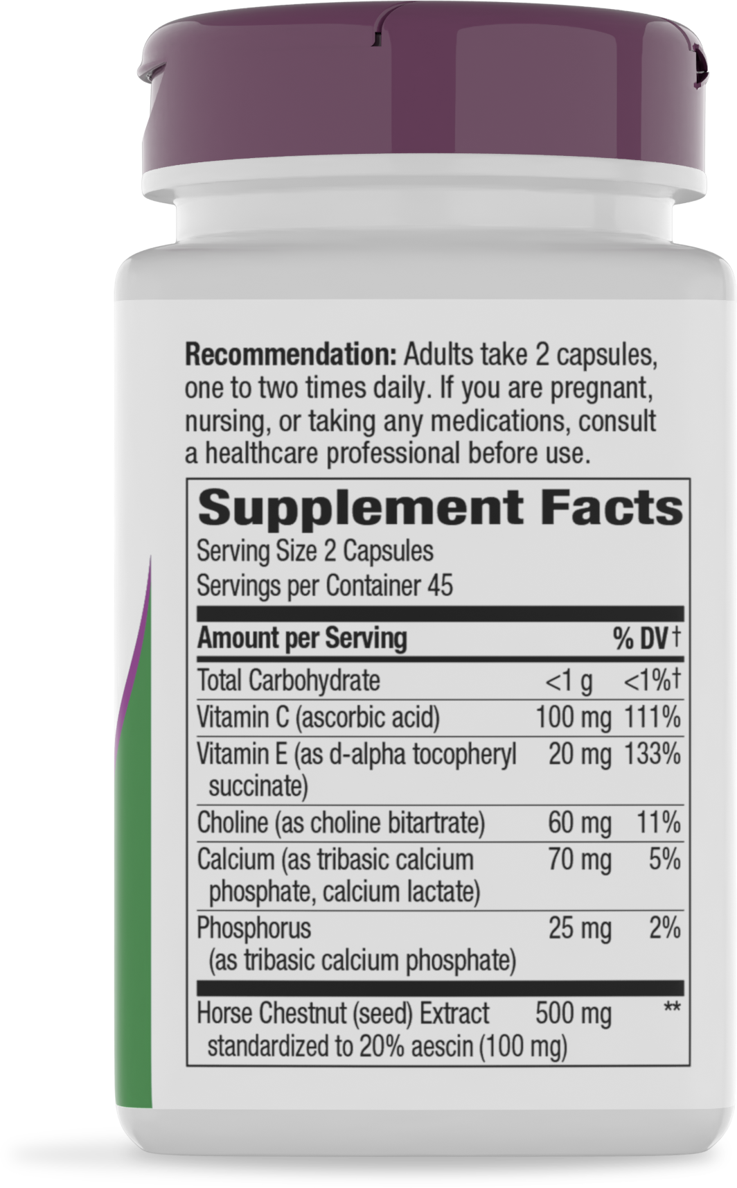 <{%MAIN2_03209%}>Nature's Way® | Hem-Care Premium Blend - right side of pack