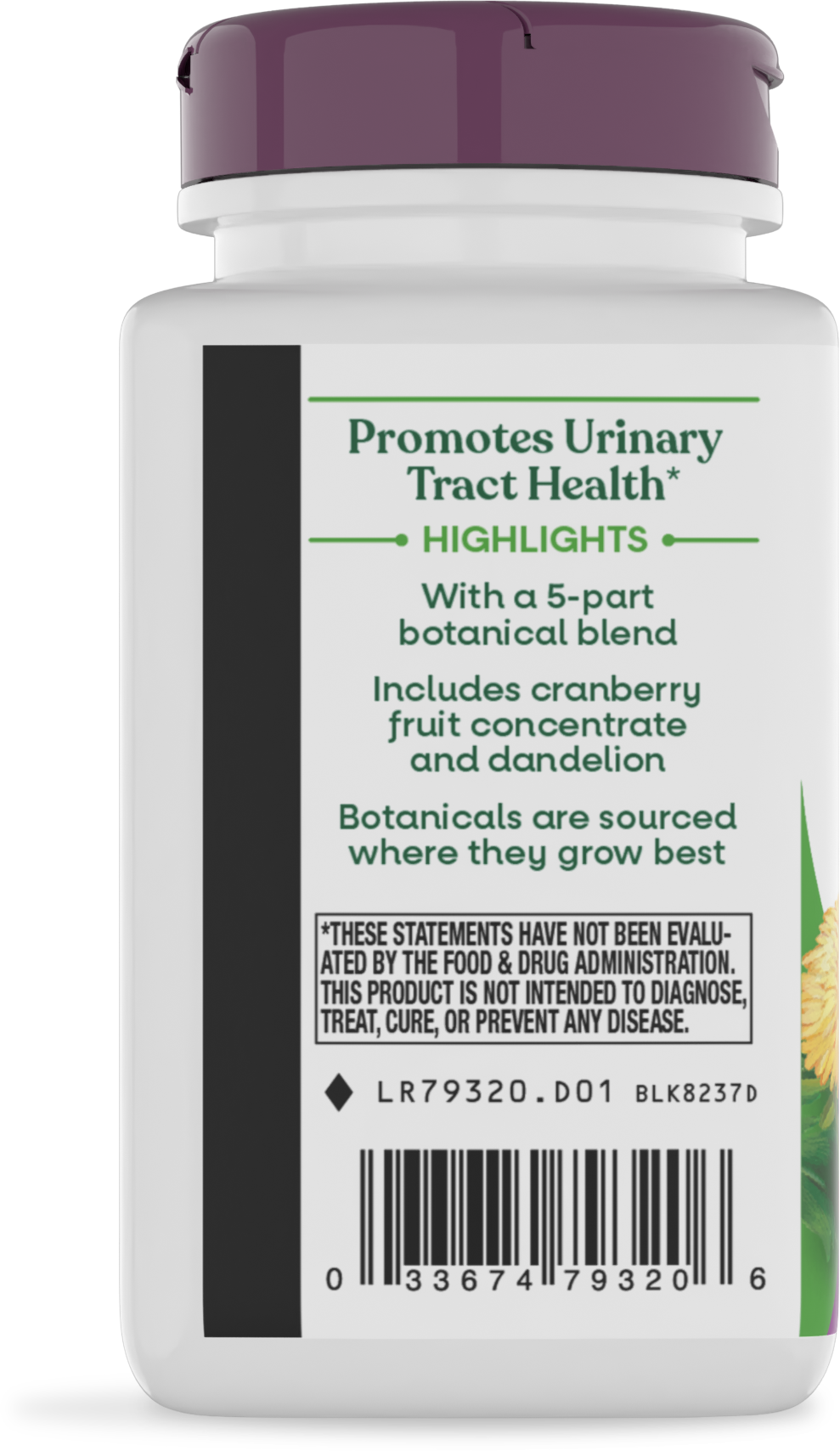 <{%MAIN3_79320%}>Nature's Way® | Urinary with Cranberry Premium Blend - left side of pack