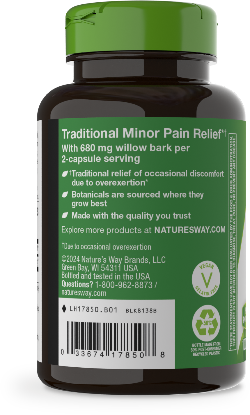 <{%MAIN3_17850%}>Nature's Way® | Willow Bark - left side of pack