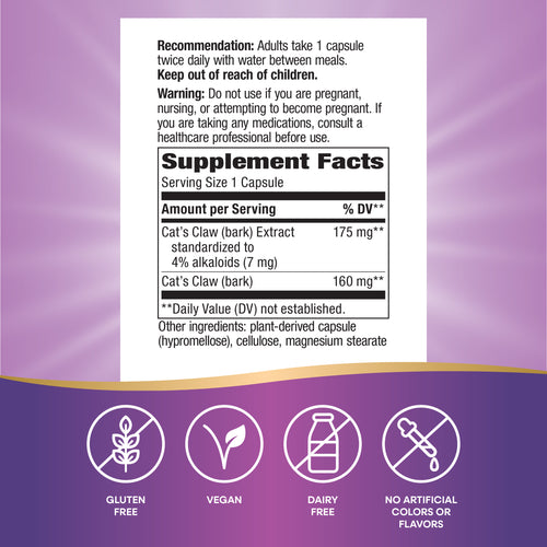 Nature's Way® | Cat's Claw Standardized Extract Sku:60700