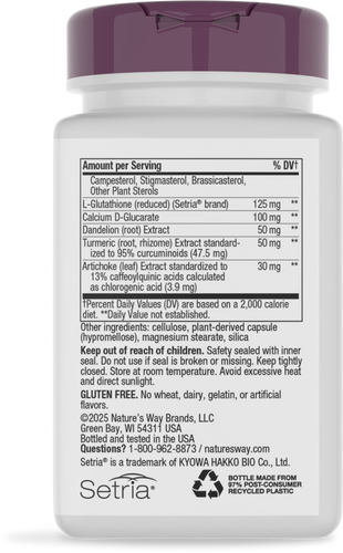 Nature's Way® | Complete Liver Cleanse - back of pack Sku:01315