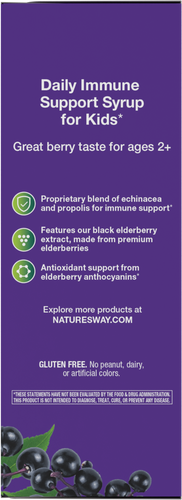 Nature's Way® | Sambucus Immune Syrup for Kids* - left side of pack Sku:15359
