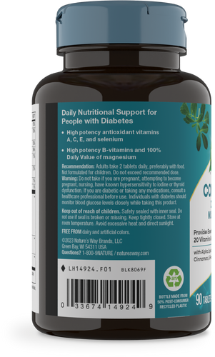 Nature's Way® | Completia Diabetic - left side of pack Sku:14924