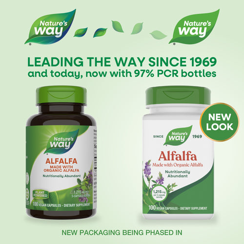 Nature's Way® | Alfalfa - package updates old to new Sku:10100