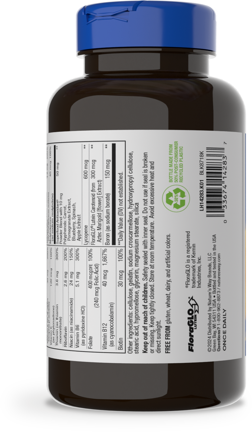 <{%MAIN11_14283%}>Nature's Way® | Alive! Men's 50+ Complete Multivitamin - left side of pack