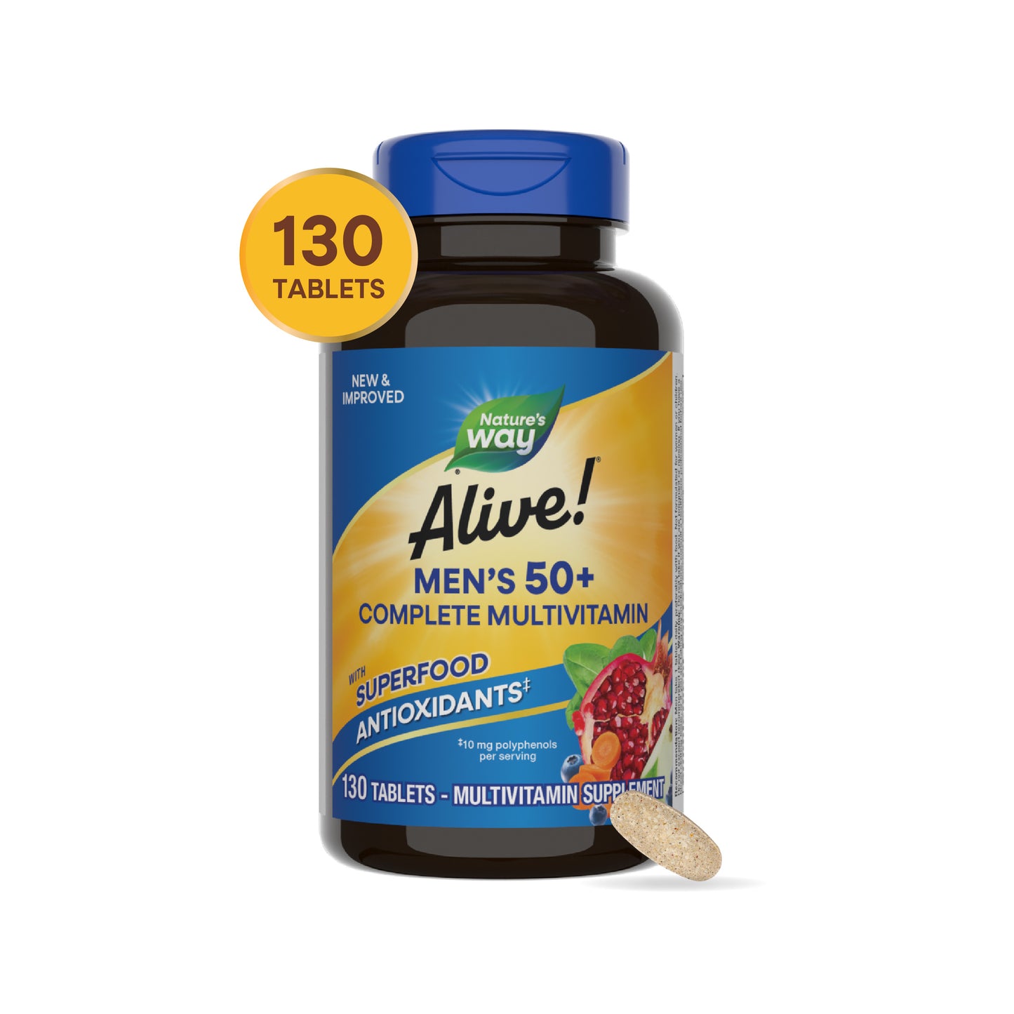 <{%MAIN15_14283%}>Nature's Way® | Alive! Men's 50+ Complete Multivitamin
