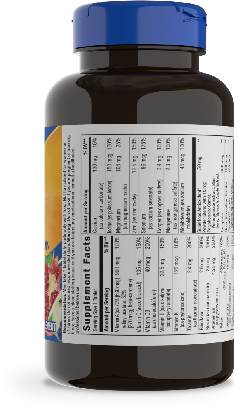 <{%MAIN2_13716%}>Nature's Way® | Alive! Men's Complete Multivitamin - right side of pack