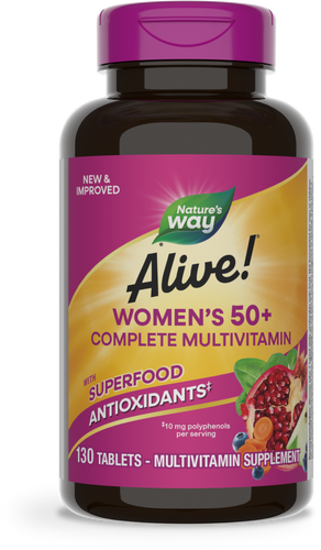 Nature's Way® | Alive! Women's 50+ Complete Multivitamin, 130 tablets Sku:14210