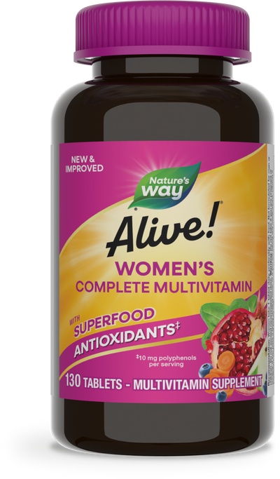 <{%PRIMARY_13710%}>Nature's Way® | Alive! Women's Complete Multivitamin, 130 tablets