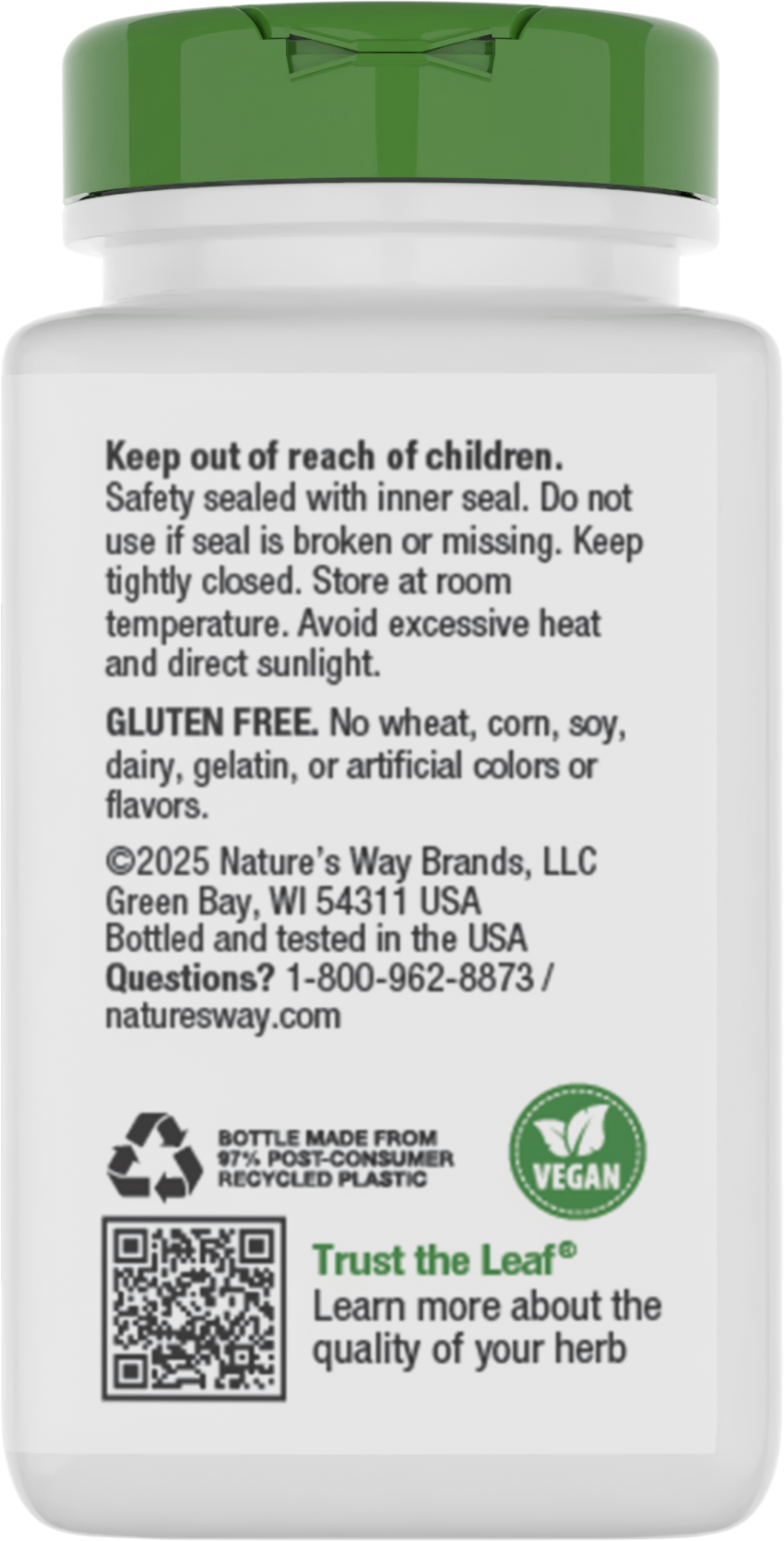 <{%MAIN3_15780%}>Nature's Way® | 5-Mushroom Blend - back of pack