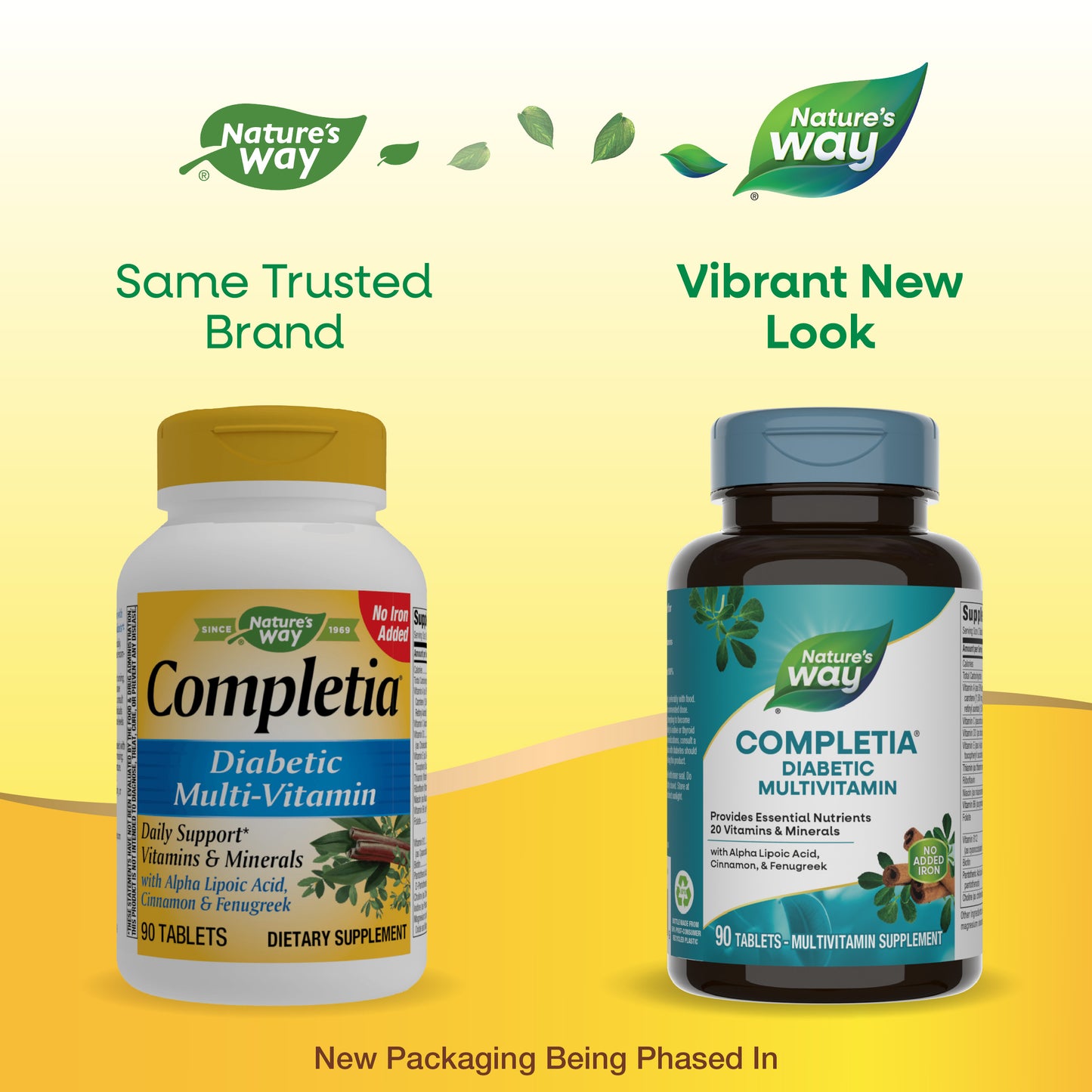 <{%MAIN1_14924%}>Nature's Way® | Completia Diabetic - package updates old to new