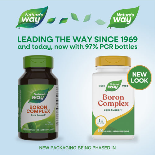 Nature's Way® | Boron Complex - package updates old to new Sku:41101