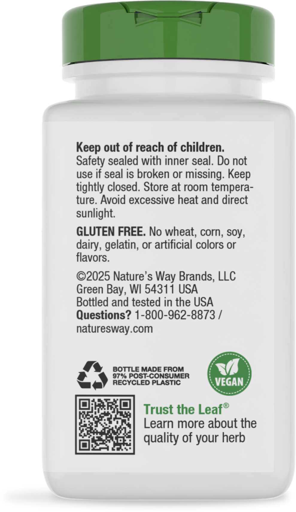 <{%MAIN12_13800%}>Nature's Way® | Goldenseal Root - back of pack