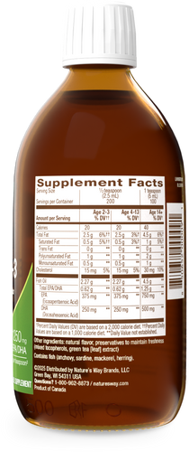 Nature's Way® | Fish Oil Omega-3 - right side of pack Sku:10970