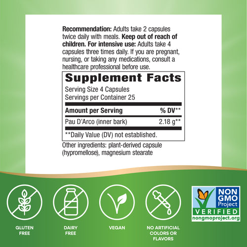 Nature's Way® | Pau d'Arco Inner Bark Sku:15450