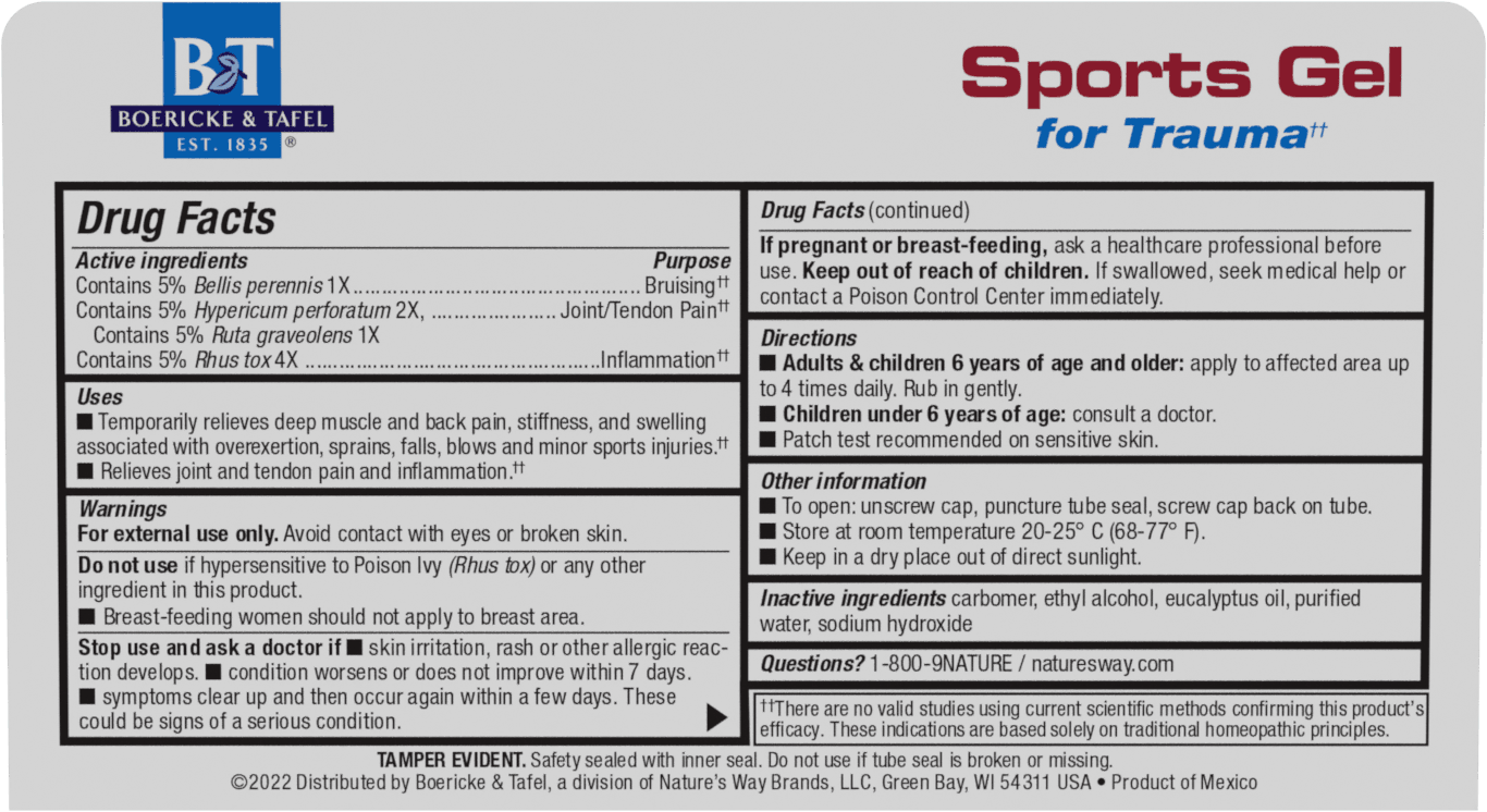 <{%MAIN1_21825492%}>Nature's Way® | Sports Gel - back of pack