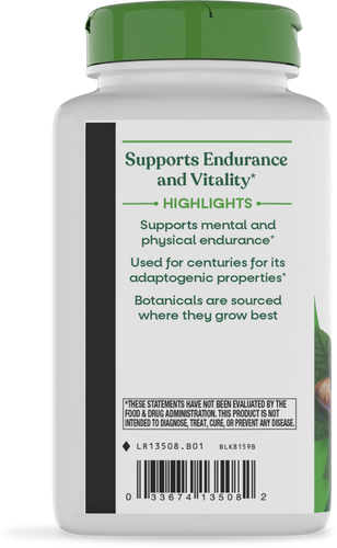 Nature's Way® | Siberian Eleuthero Root - left side of pack Sku:13508