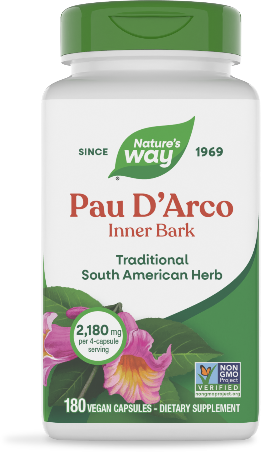 <{%PRIMARY_15408%}>Nature's Way® | Pau d'Arco Inner Bark, 180 capsules