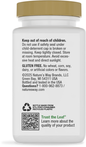 Nature's Way® | Iron - back of pack Sku:41041