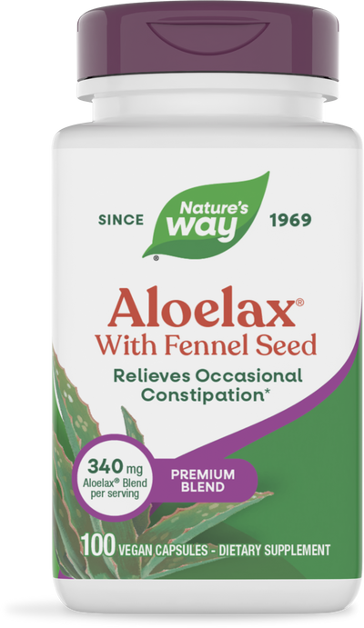 <{%PRIMARY_900%}>Nature's Way® | Aloelax Premium Blend, 100 capsules