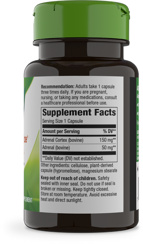 Nature's Way® | ADRENergize Adrenal Support - right side of pack Sku:04085