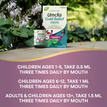 Umcka Cold Relief Drops Supplement Facts