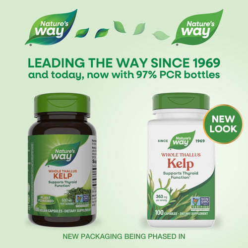 Nature's Way® | Kelp - package updates old to new Sku:14500
