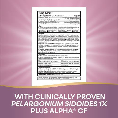 Nature's Way® | Umcka Cold & Flu Relief Chewables Sku:15161