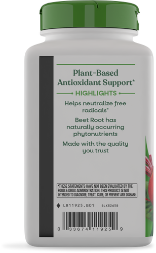 Nature's Way® | Beet Root - left side of pack Sku:11925