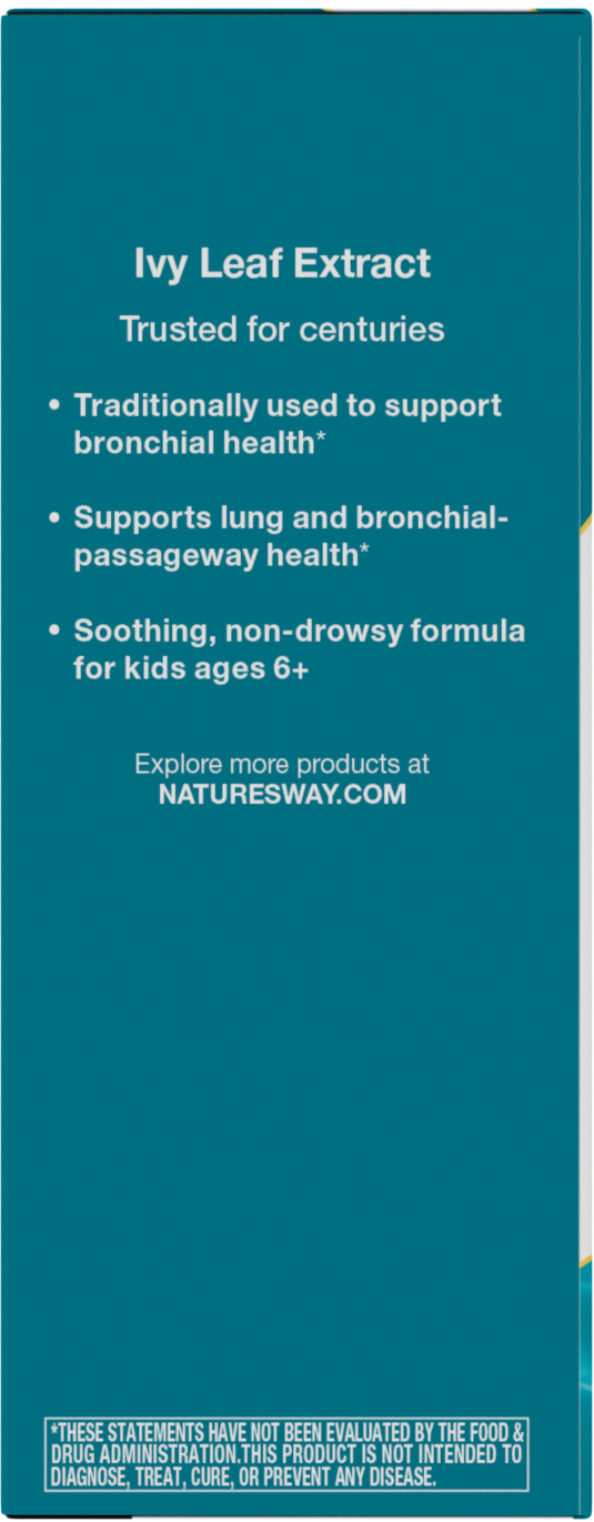 <{%MAIN3_08771%}>Nature's Way® | Bronchial Soothe Ivy Leaf Extract Syrup - left side of pack