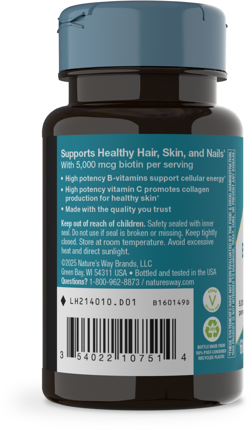 <{%MAIN3_214010%}>Nature's Way® | Biotin Forte Extra Strength - left side of pack