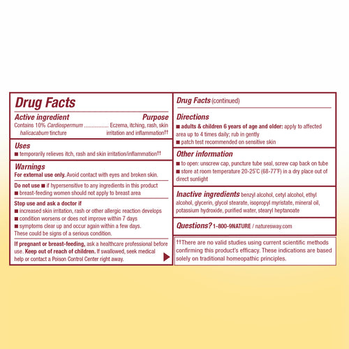 Nature's Way® | Boericke & Tafel Florasone - supplement facts Sku:21850390